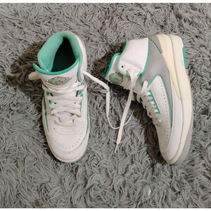 Jordan White Teal Accent Women's Sneakers